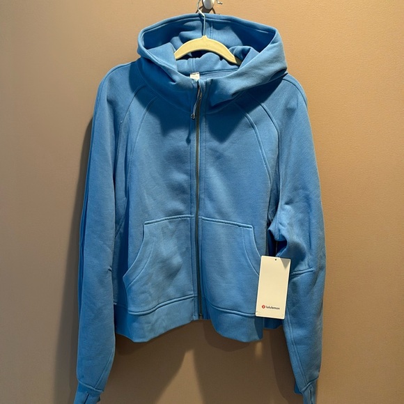 LULULEMON SCUBA OVERSIZED FULL ZIP IN AERO BLUE (AEBL) SZ XL/XXL NWT - Picture 2 of 8